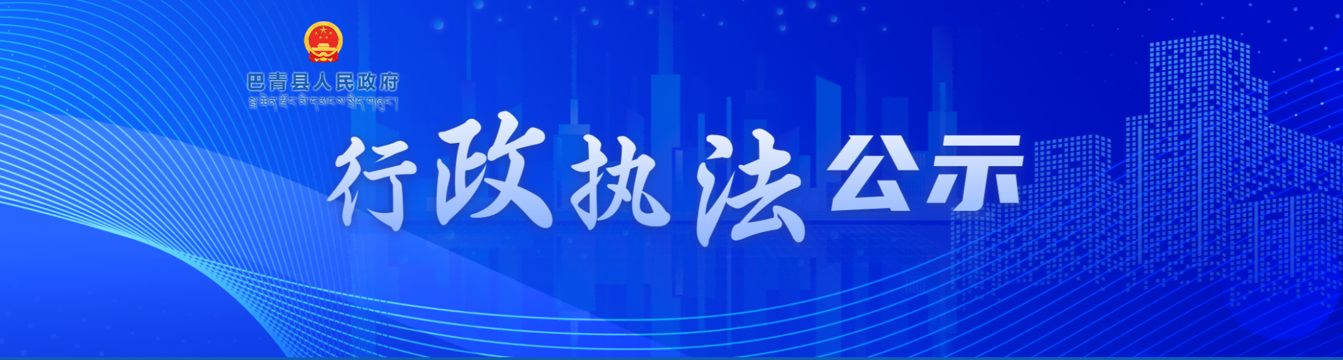 那曲市巴青县人民政府行政执法公示